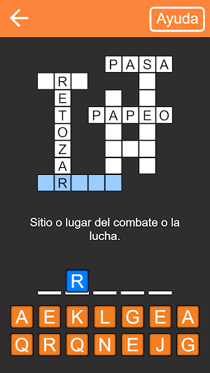 Crucigramas gratis en español Screenshot 0