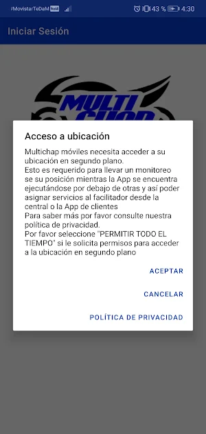 Multichap Móviles Screenshot 2