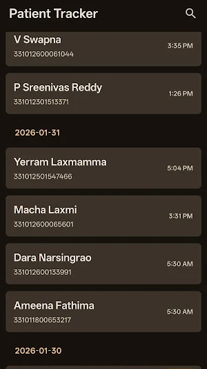 Patient Tracker Screenshot 0