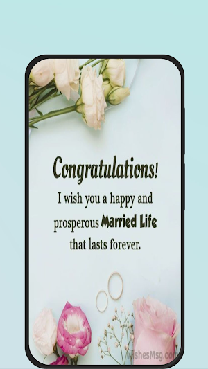 wedding congratulations card Screenshot 2