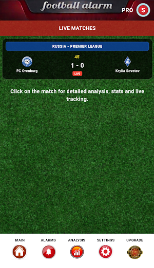 Football Alarm: Predictions Screenshot 1