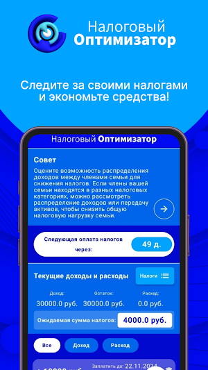 Налоговый Оптимизатор Screenshot 1