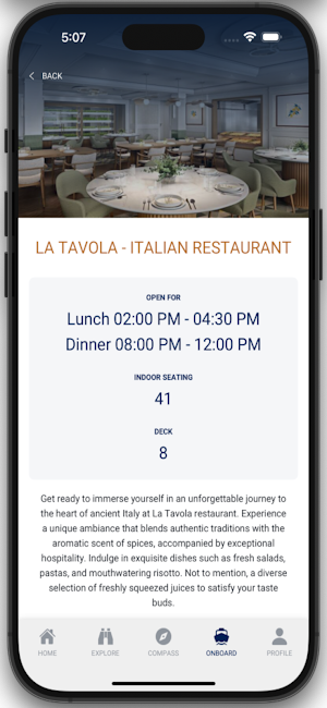 AROYA Cruises Screenshot 1