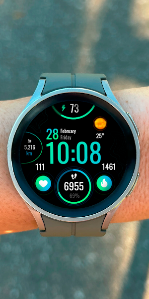 Neon Pulse Watch Face Screenshot 1
