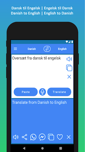 Danish to English Translator Screenshot 1