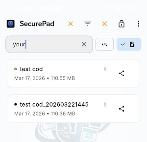 SecurePad PRO - Private Vault Screenshot 1