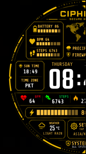 Cipher 0̸x Watch Face Screenshot 1