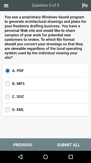 1D0-61A All-in-One Exam Screenshot 2