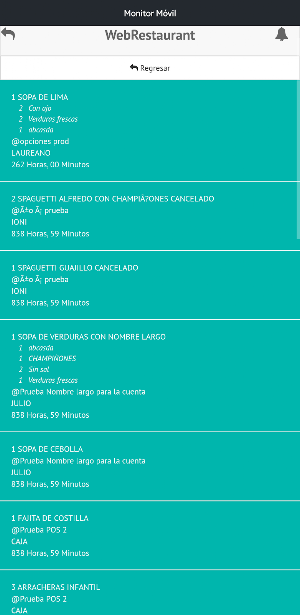 Monitor WebRestaurant Screenshot 3