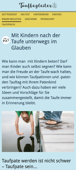 Taufbegleiter Screenshot 2