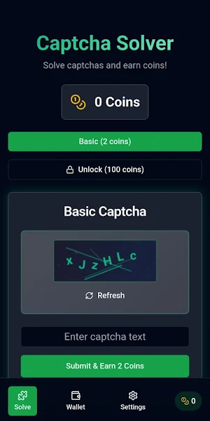 captcha work-earn money daily Screenshot 0
