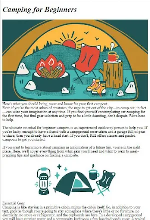Camping Tutorial Screenshot 0