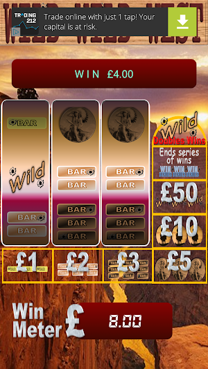 WILD WILD West Fruit Machine Screenshot 1