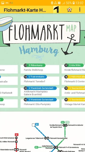 flea market map Hamburg Screenshot 2