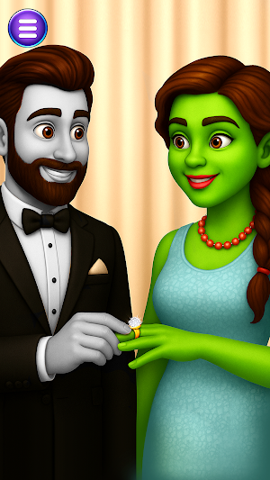 Halloween Love Triangle Game Screenshot 2