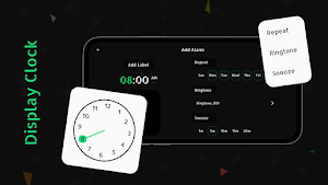 Big Clock Display Lock Screen Screenshot 1