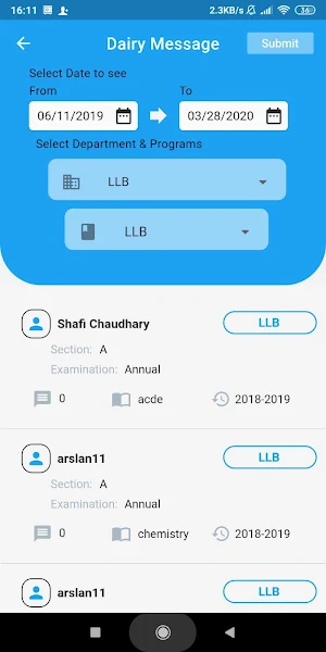 ELMS Admin App Screenshot 2
