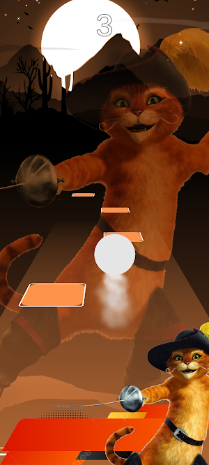 Puss In Boots Tile Hop Screenshot 1