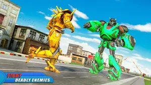 Euro Train Robot Transform: Train Games Screenshot 2