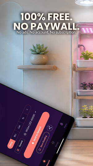 PPFD PAR Meter: Grow Light DLI Screenshot 1