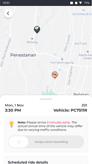 SMART Shuttle @Ubud Screenshot 2