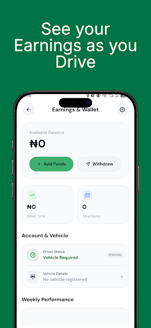 RydaGo.ng Driver Screenshot 2