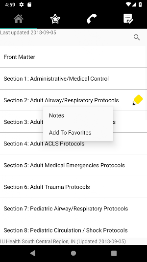 IU Health SCR EMS Screenshot 1
