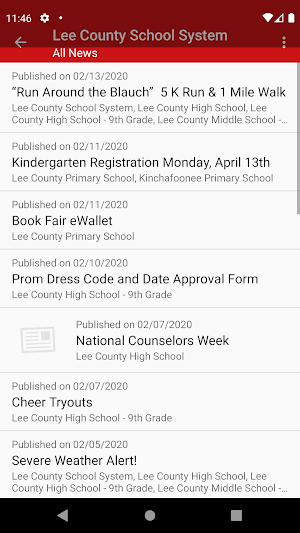 Lee County School System Screenshot 3