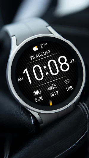 DIGI CARBON URX14 Watch face Screenshot 1