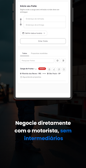 EasyFrete: Motorista e Cliente Screenshot 1