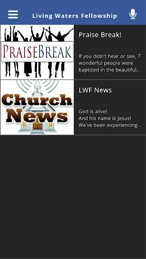 Living Waters Fellowship Screenshot 2