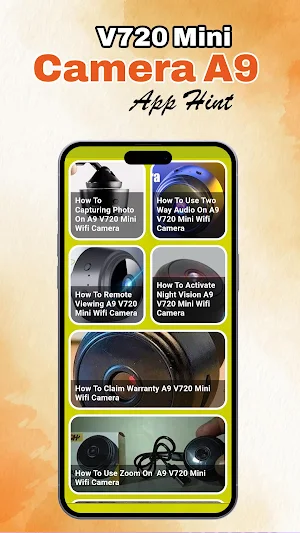 V720 Mini Camera A9 App Hint Screenshot 2