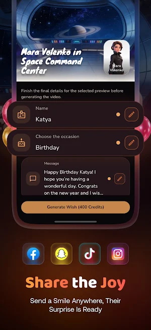 FictoWish: Birthday Wishes Screenshot 3