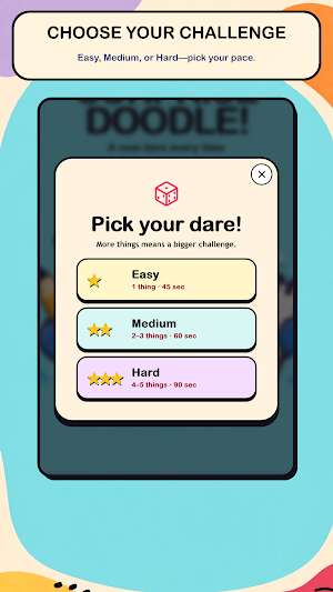Doodle Dare: Kids Drawing Game Screenshot 1