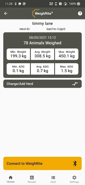 WeighRite - Smart Livestock We Screenshot 1