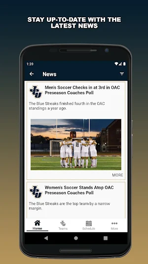 John Carroll Blue Streaks Screenshot 3