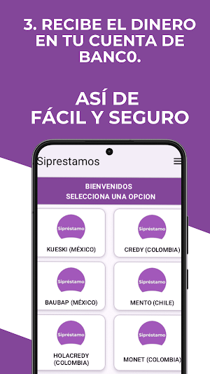 Siprestamos Préstamos rápidos Screenshot 3