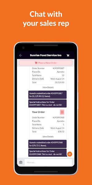 Sunrise Food Service Screenshot 3