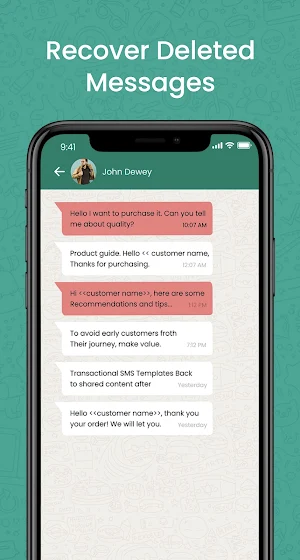 WMR Recover Deleted Messages Screenshot 3