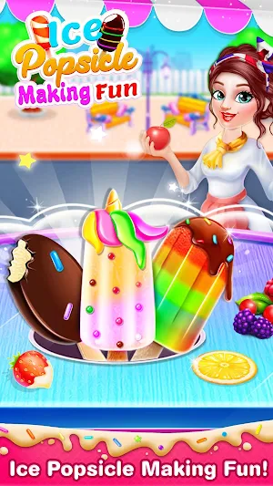 Unicorn Ice Cream Pop & Popsicles - Desserts Game Screenshot 0