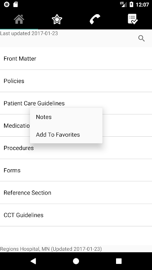 Regions Hospital EMS Screenshot 1