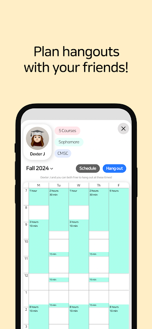 August: Me & Friends Timetable Screenshot 2
