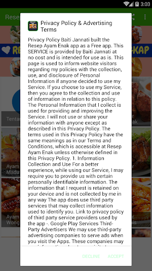 Resep Ayam Enak Screenshot 0
