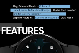 Dream 57 Futuristic Watch Face Screenshot 1