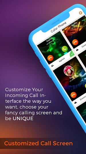 Music Call Color Phone Screen Screenshot 2