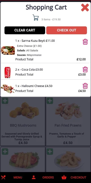 Charcoal Takeout Screenshot 2