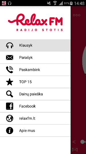 Radijo stotis Relax FM Screenshot 1