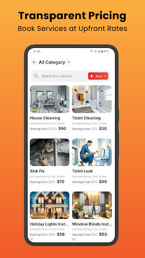 InstaService: Home Services Screenshot 1