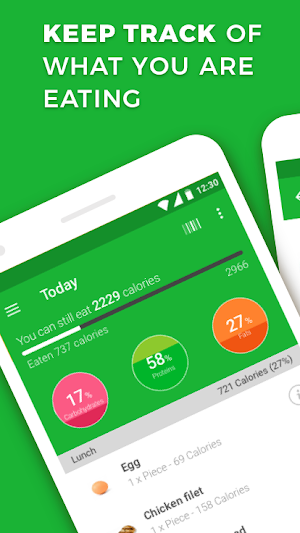 Calorie, Carb & Fat Counter Screenshot 0