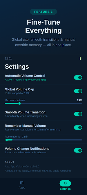 Volume Control by App — Auto Screenshot 2
